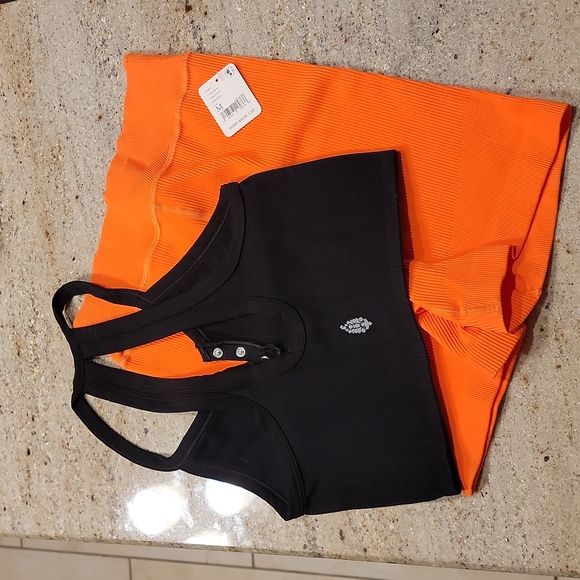 FREE PEOPLE. shorts and henley crop - Picture 2 of 4